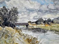 The old Buntingford line, possibly near Braughing