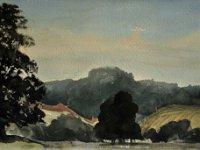 Wade's Wood from the Sledging Field behind School Plantation