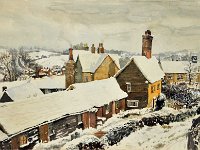 View over Thundridge from The Old School, winter1962/3