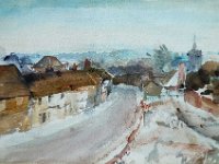 Crib Street looking south from Cockman's House (sketch)