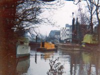 Victoria Cut footbridge repair (1970's photo)