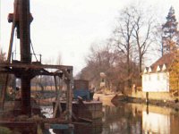 Victoria Cut footbridge repair (1970's photo)