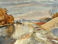 River Lea looking towards Ware from Hertford direction